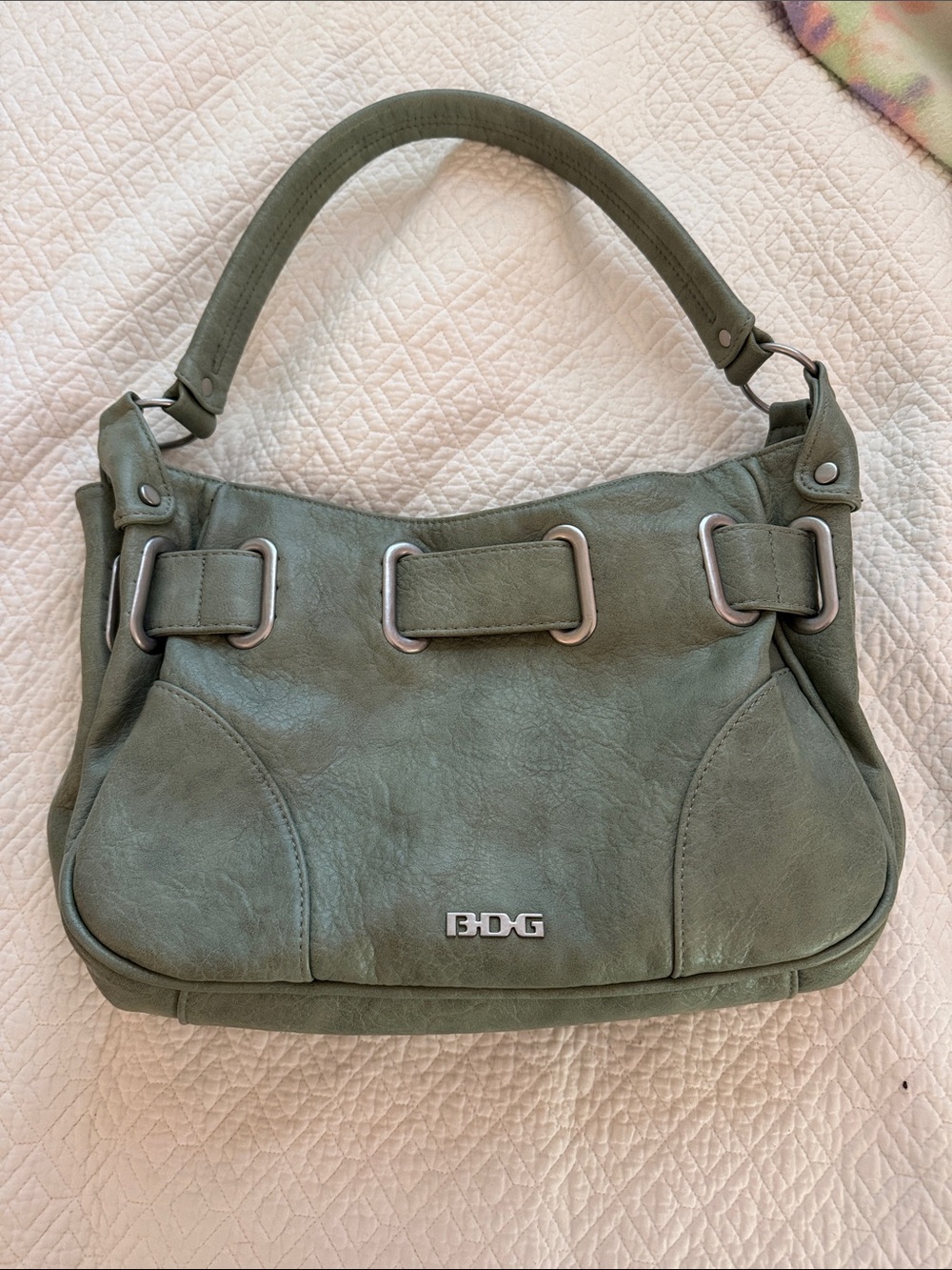 Urban Outfitters green leather purse